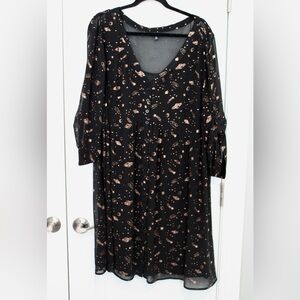 Torrid Black Dress with Copper Accents